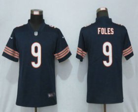 Wholesale Cheap Women\'s Chicago Bears #9 Nick Foles Blue 2017 Vapor Untouchable Stitched NFL Nike Limited Jersey