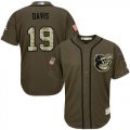 Wholesale Cheap Orioles #19 Chris Davis Green Salute to Service Stitched Youth MLB Jersey