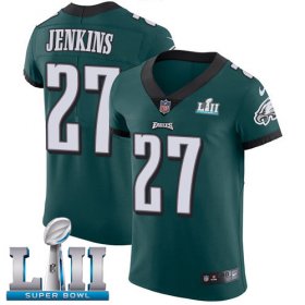 Wholesale Cheap Nike Eagles #27 Malcolm Jenkins Midnight Green Team Color Super Bowl LII Men\'s Stitched NFL Vapor Untouchable Elite Jersey