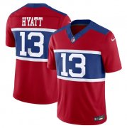 Wholesale Cheap Men's New York Giants #13 Jalin Hyatt Century Red Alternate Vapor F.U.S.E. Limited Football Stitched Jersey