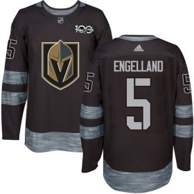 Wholesale Cheap Adidas Golden Knights #5 Deryk Engelland Black 1917-2017 100th Anniversary Stitched NHL Jersey