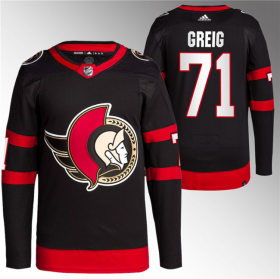 Wholesale Cheap Men\'s Ottawa Senators #71 Ridly Greig Black Premier Breakaway Stitched Jersey