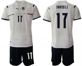 Wholesale Cheap Men 2020-2021 European Cup Italy away white 17 Soccer Jersey