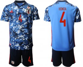 Wholesale Cheap Men 2020-2021 Season National team Japan home blue 4 Soccer Jersey