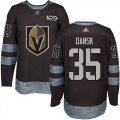 Wholesale Cheap Adidas Golden Knights #35 Oscar Dansk Black 1917-2017 100th Anniversary Stitched NHL Jersey