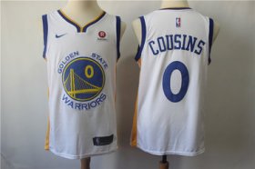 Wholesale Cheap Men\'s Nike Golden StateWarriors #0 DeMarcus Cousins White Nike Swingman Jersey