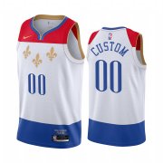 Wholesale Cheap Men's Nike Pelicans Personalized White NBA Swingman 2020-21 City Edition Jersey