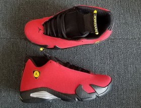 Wholesale Cheap Womens Air Jordan 14 Ferrari Red/Black-Silver