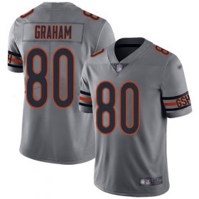 Wholesale Cheap Nike Bears #80 Jimmy Graham Silver Men\'s Stitched NFL Limited Inverted Legend Jersey