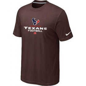 Wholesale Cheap Nike Houston Texans Big & Tall Critical Victory NFL T-Shirt Brown