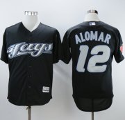 Wholesale Cheap Blue Jays #12 Roberto Alomar Black 2008 Turn Back The Clock Stitched MLB Jersey