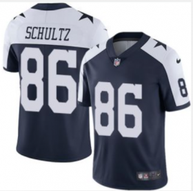 Wholesale Cheap Men Dallas Cowboys #86 Dalton Schultz Vapor Limited Navy Thanksgiving Jersey