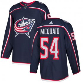 Wholesale Cheap Adidas Blue Jackets #54 Adam McQuaid Navy Blue Home Authentic Stitched NHL Jersey