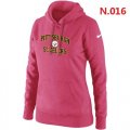 Wholesale Cheap Women's Nike Pittsburgh Steelers Heart & Soul Pullover Hoodie Pink