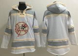 Wholesale Cheap Yankees Blank White Sawyer Hooded Sweatshirt MLB Hoodie