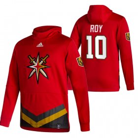 Wholesale Cheap Vegas Golden Knights #10 Nicolas Roy Adidas Reverse Retro Pullover Hoodie Red