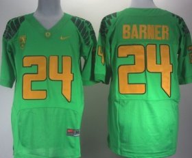 Wholesale Cheap Oregon Ducks #24 Kenjon Barner 2013 Light Green Elite Jersey