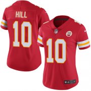 Wholesale Cheap Nike Chiefs #10 Tyreek Hill Red Team Color Women's Stitched NFL Vapor Untouchable Limited Jersey