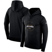 Wholesale Cheap Men's Jacksonville Jaguars Nike Black Sideline Property Of Wordmark Logo Performance Pullover Hoodie