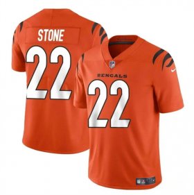 Cheap Men\'s Cincinnati Bengals #22 Geno Stone Orange Vapor Untouchable Limited Football Stitched Jersey