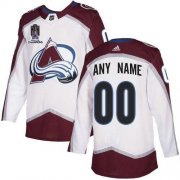 Wholesale Cheap Men's Colorado Avalanche Avtive Player Custom 2022 White Stanley Cup Champions Patch Stitched Jersey