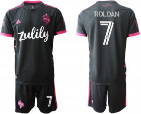 Wholesale Cheap Men 2020-2021 club Seattle Sounders away 7 black Soccer Jerseys