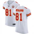 Wholesale Cheap Nike Chiefs #81 Kelvin Benjamin White Men's Stitched NFL Vapor Untouchable Elite Jersey