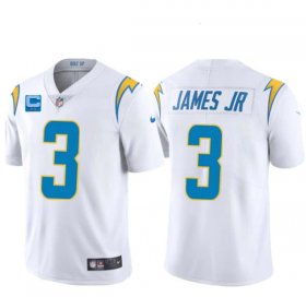 Wholesale Cheap Men\'s Los Angeles Chargers 2022 #3 Derwin James Jr. White With 2-star C Patch Vapor Untouchable Limited Stitched Jersey