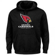 Wholesale Cheap Men's Arizona Cardinals Black Critical Victory Pullover Hoodie