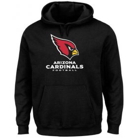 Wholesale Cheap Men\'s Arizona Cardinals Black Critical Victory Pullover Hoodie