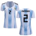 Wholesale Cheap Women's Argentina #2 Mammana Home Soccer Country Jersey