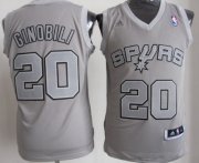 Wholesale Cheap San Antonio Spurs #20 Manu Ginobili Revolution 30 Swingman Gray Big Color Jersey