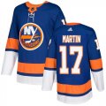 Wholesale Cheap Adidas Islanders #17 Matt Martin Royal Blue Home Authentic Stitched NHL Jersey