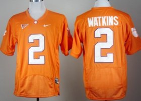 Wholesale Cheap Clemson Tigers #2 Sammy Watkins Orange Pro Combat Jersey