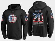 Wholesale Cheap Bruins #20 Riley Nash NHL Banner Wave Usa Flag Black Hoodie