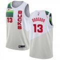 Wholesale Cheap Nike Bucks #13 Malcolm Brogdon White NBA Swingman Earned Edition Jersey