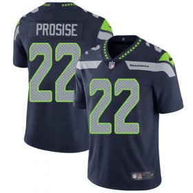 Wholesale Cheap Nike Seahawks #22 C. J. Prosise Steel Blue Team Color Men\'s Stitched NFL Vapor Untouchable Limited Jersey