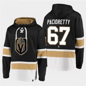 Wholesale Cheap Men\'s Vegas Golden Knights #67 Max Pacioretty Black All Stitched Sweatshirt Hoodie