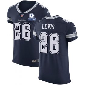 Wholesale Cheap Nike Cowboys #26 Jourdan Lewis Navy Blue Team Color Men\'s Stitched With Established In 1960 Patch NFL Vapor Untouchable Elite Jersey