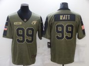 Wholesale Cheap Men's Arizona Cardinals #99 J.J. Watt Nike Olive 2021 Salute To Service Limited Player Jersey