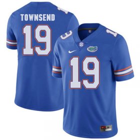 Wholesale Cheap Florida Gators Royal Blue #19 Johnny Townsend Football Player Performance Jersey