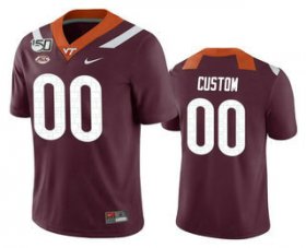 Wholesale Cheap Men\'s Virginia Tech Hokies Custom Maroon 150th College Football Nike Jersey