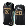 Wholesale Cheap Nike Grizzlies #20 Josh Jackson Black NBA Swingman 2020-21 City Edition Jersey