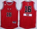 Wholesale Cheap Chicago Bulls #16 Pau Gasol Revolution 30 Swingman 2014 Christmas Day Red Jersey