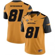 Wholesale Cheap Missouri Tigers 81 Albert Okwuegbunam Gold Nike College Football Jersey