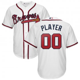 Wholesale Cheap Atlanta Braves Majestic Home 2019 Cool Base Custom Jersey White