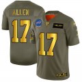 Wholesale Cheap Buffalo Bills #17 Josh Allen NFL Men's Nike Olive Gold 2019 Salute to Service Limited Jersey