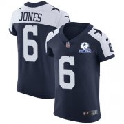 Wholesale Cheap Nike Cowboys #6 Chris Jones Navy Blue Thanksgiving Men's Stitched With Established In 1960 Patch NFL Vapor Untouchable Throwback Elite Jersey