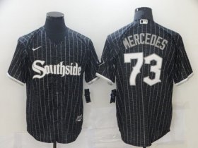 Wholesale Cheap Men Chicago White Sox 73 Mercedes City Edition Black Game Nike 2021 MLB Jerseys