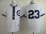 Wholesale Cheap Cubs #23 Ryne Sandberg White 1909 Turn Back The Clock Stitched MLB Jersey